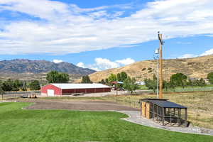 View of mountain background