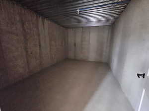 Unfinished below grade area with a sauna