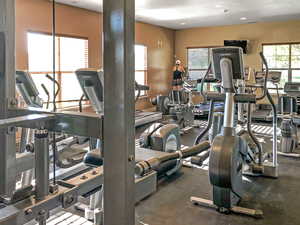 Gym located in the community club house