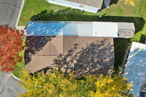 View from above of property