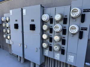 Exterior view of electric meter