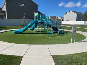 View of community jungle gym