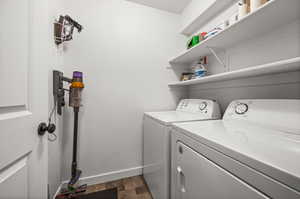 Separate spacious laundry room