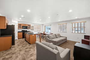 Single level living flows seamlessly together.