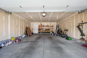 2 car garage with garage door opener
