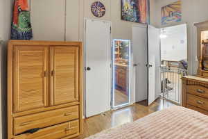 Bedroom featuring light wood finished floors