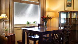 View of dining room