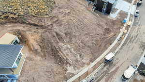 Aerial view of property and surrounding area