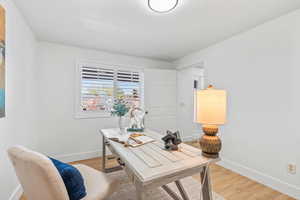 Office area or formal dining room