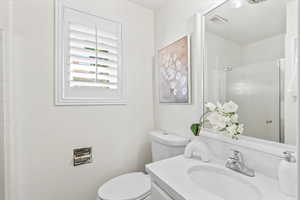 Primary bathroom with shower