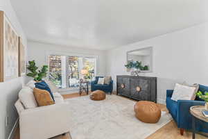 Living Room with Plantation Shutters