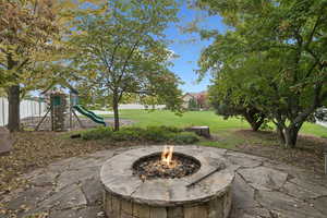 View of patio / terrace with a playground