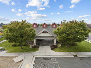 View of community with a lawn