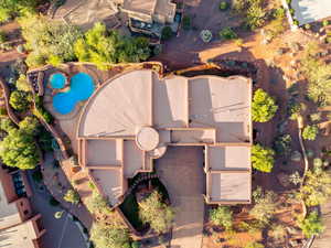 View of property location with a pool area