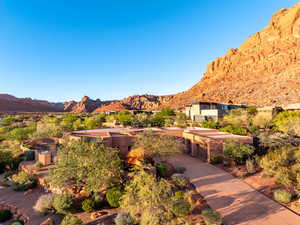 View of mountain background