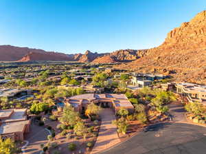 View of property location with nearby suburban area and a mountain backdrop