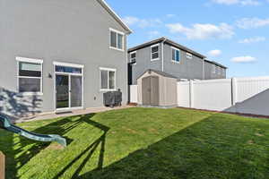 Fully fenced and landscaped yard w/ swing set included. HOA maintains front yard!