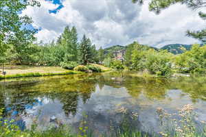 Water view featuring a mountain backdrop