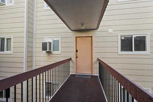 View of exterior entry