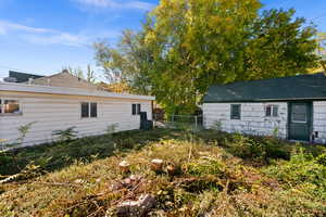Back of Property showing rear addition and garage