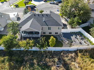 Aerial view of property and surrounding area