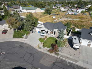 Aerial view of property and surrounding area