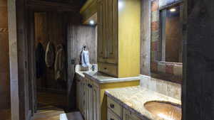 Bathroom featuring vanity