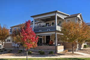 View of front of property featuring brick siding
