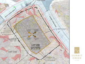 Map / location of property area - approximate lot lines shown