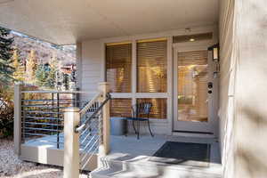 View of exterior entry