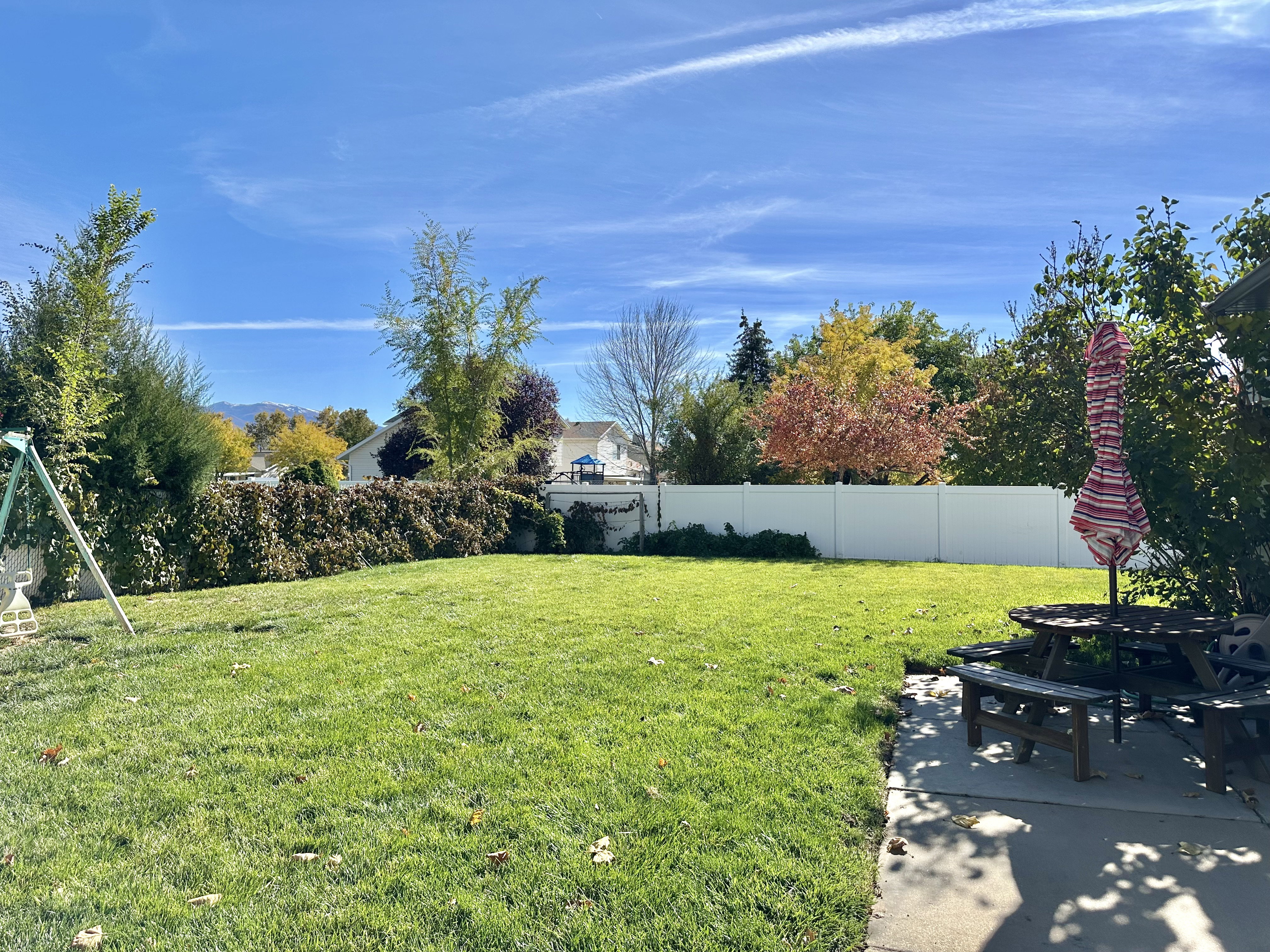 Backyard view to south east.