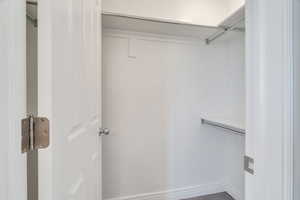 View of spacious closet