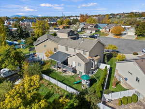 Aerial view of residential area