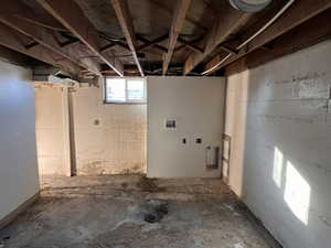 View of below grade area