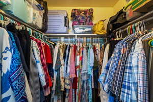View of spacious closet