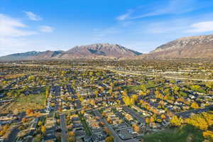 Mountain view featuring nearby suburban area
