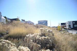 View of yard featuring a residential view