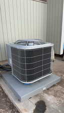 Exterior view of a central air condition unit