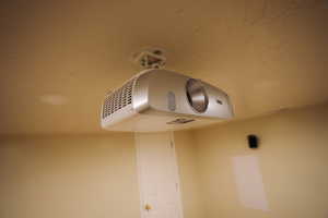 Detailed view of a smoke detector