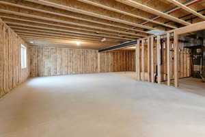 View of below grade area