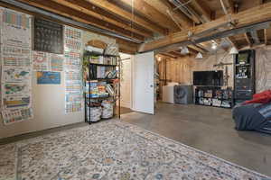 View of unfinished below grade area