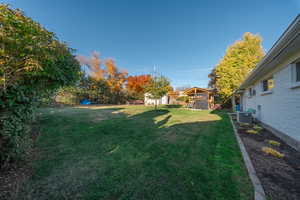 View of yard with a playground