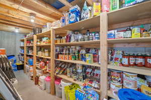 View of storage room