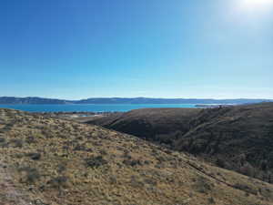 Water view with a mountain backdrop