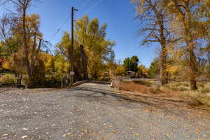 View of dirt / gravel driveway