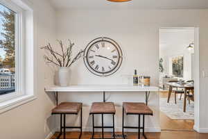 Dining room featuring wood finished floors