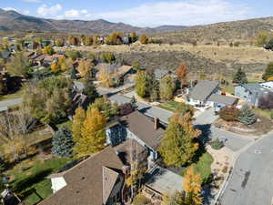 View of property location with nearby suburban area and a mountain backdrop