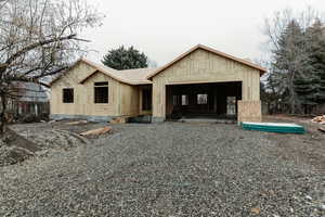 View of unfinished property