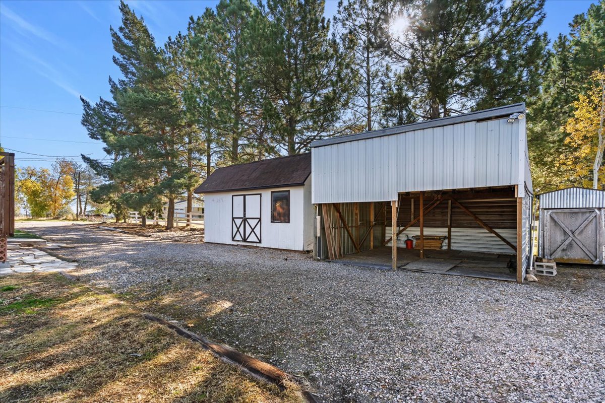 View of outbuilding