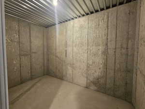 View of below grade area